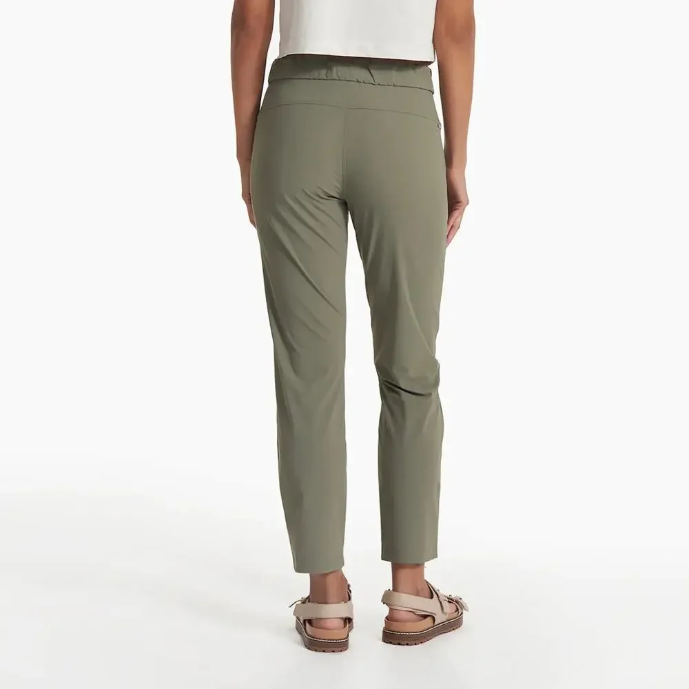 Vuori Miles Mid-Rise Elastic Waist Straight Leg Ankle Pant Pistachio Green Small